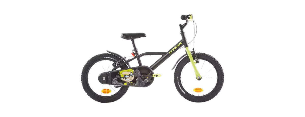 Vélo enfant BMX noir et vert